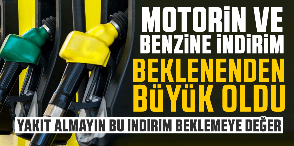 Benzine Bu Gece Büyük İndirim: Litre Fiyatı 4 Lira 30 Kuruş Düşüyor
