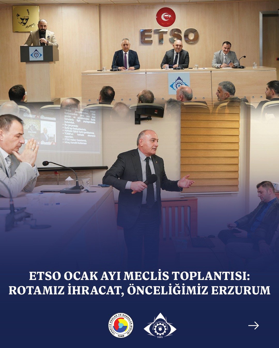 Erzurum ETSO Meclis Toplantısı Şehrin Ekonomik Gelişimini Masaya Yatırdı