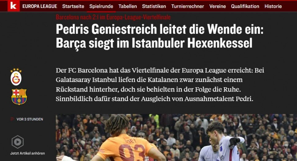 Galatasaray-Barcelona Maçı Dünya Basınında: Yamal'dan Şov!