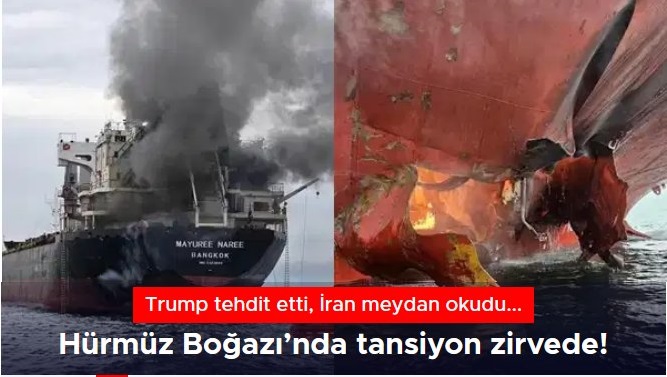 İran, Hürmüz Boğazı'nda Güvenli Rota Dışına Çıkan 2 Gemiyi Vurdu