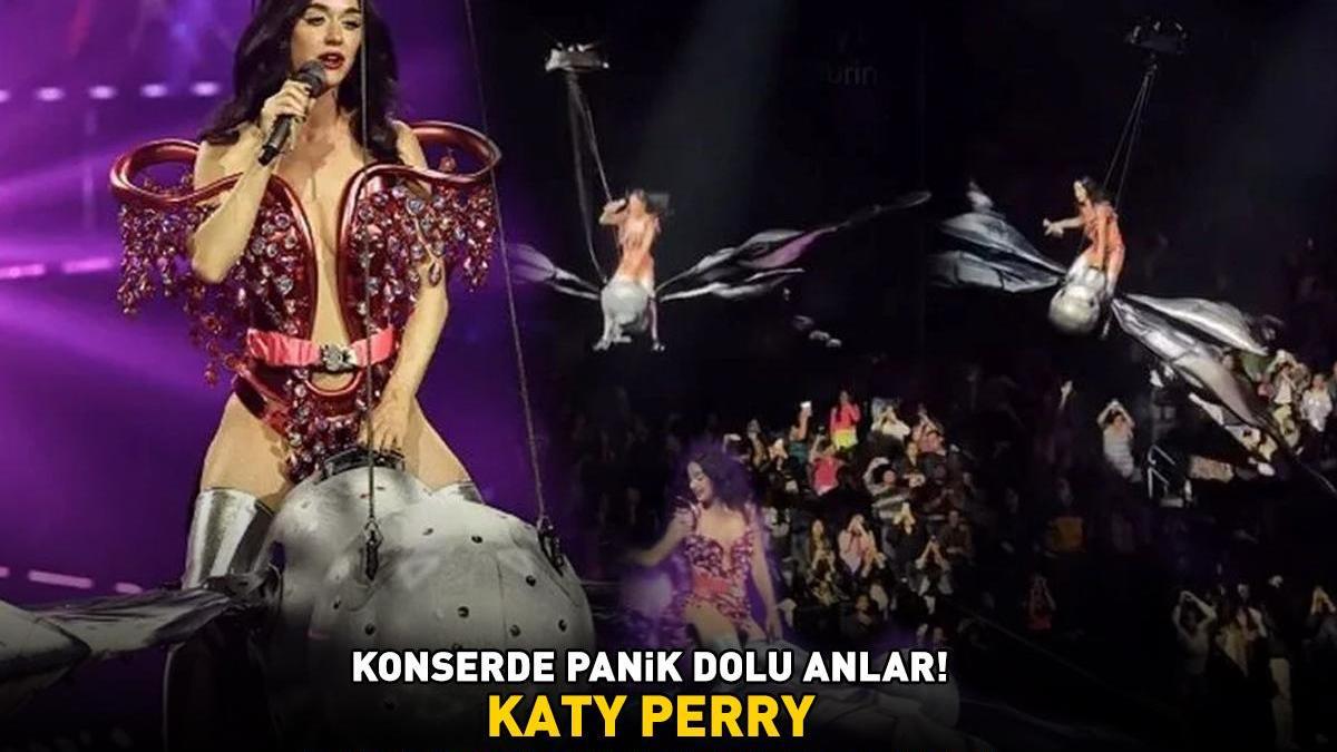 Katy Perry Konserde Beklenmedik Anlar Yaşadı: Dev Şişede Yönünü Şaşırdı