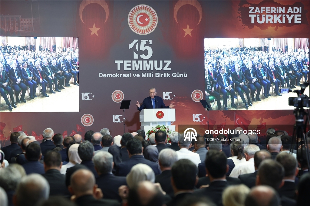 Meclis'te 15 Temmuz Anma Töreni: Erdoğan'dan Emperyalist Proje Vurgusu