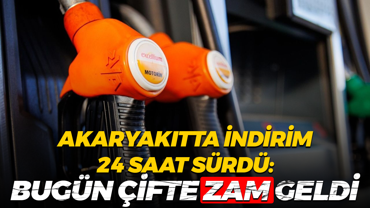 ÖTV İndirimi Kısa Sürdü: Akaryakıta Çifte Zam Geldi