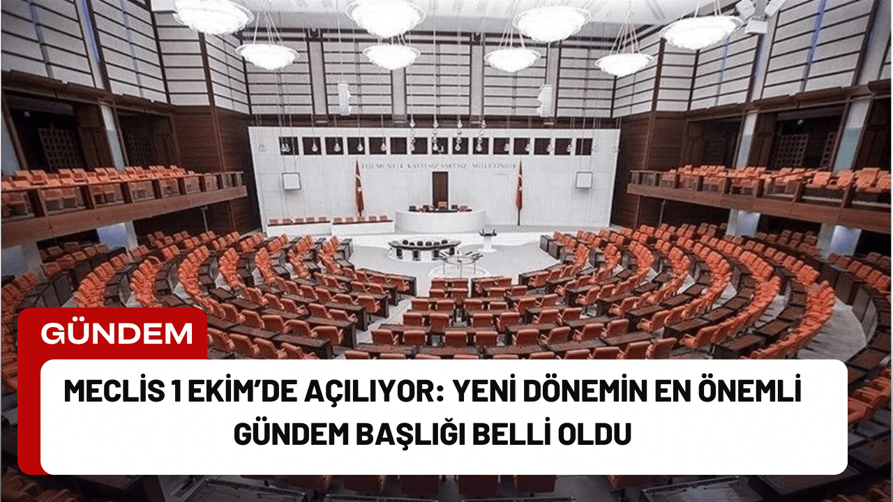 TBMM, 1 Ekim 2026'da Yeni Yasama Yılına Başlıyor: Gündem Yoğun