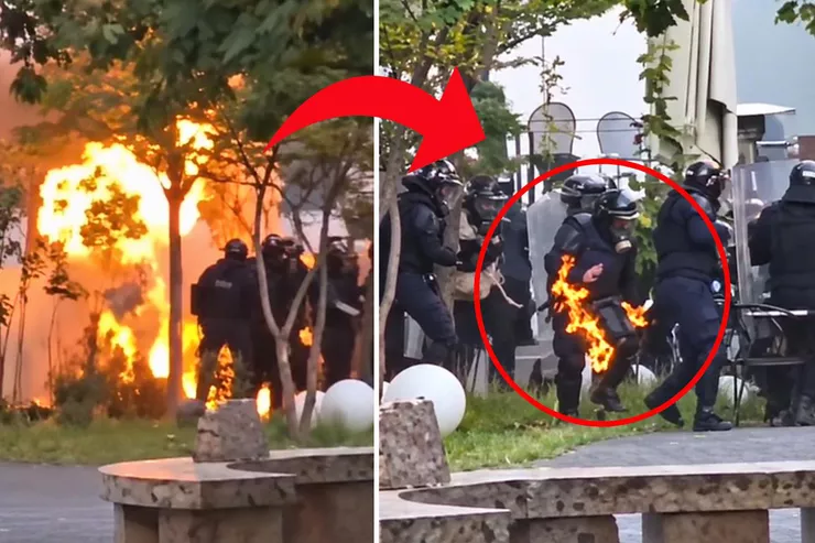 Tiran'da Şiddetli Gösteriler: Bakanlıklar ve Bankalar Ateşe Verildi, Polis Alevler İçinde Kaldı