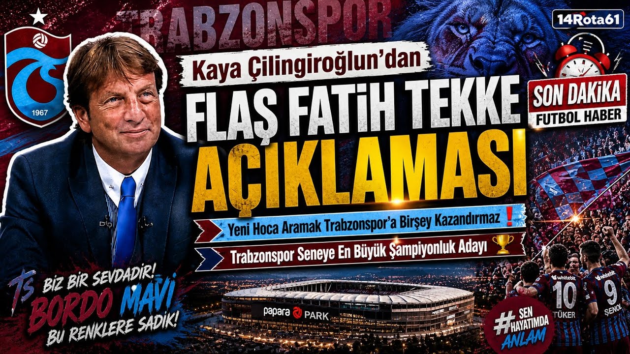 Trabzonspor, Fatih Tekke'nin İstifasını Reddetti: Görevine Devam Edecek!