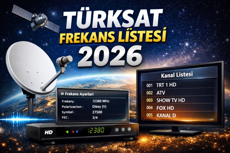 Türksat Frekans Değişikliği: Yayınlar 16 Ağustos 2026'da Yenileniyor