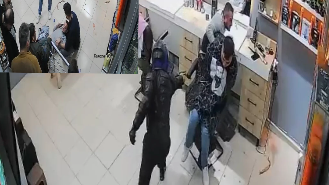 Yüreğir'de İş Yerine Silahlı Saldırı: Dehşet Anları Kamerada